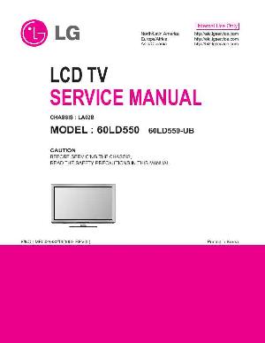 Сервисная инструкция LG 60LD550 LA02B ― Manual-Shop.ru