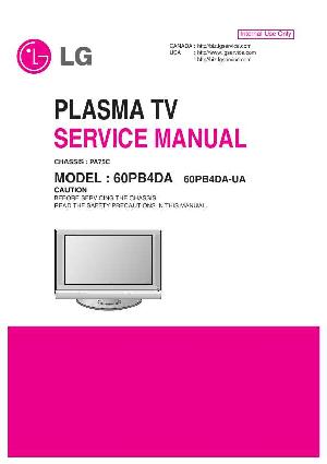 Сервисная инструкция LG 60PB4DA ― Manual-Shop.ru