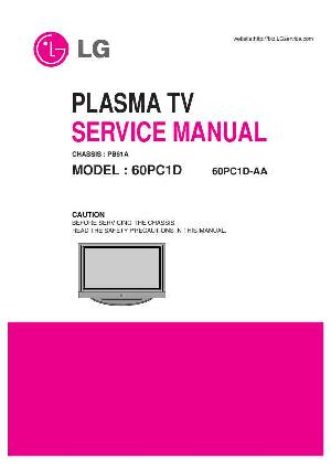 Сервисная инструкция LG 60PC1D, PB61A ― Manual-Shop.ru