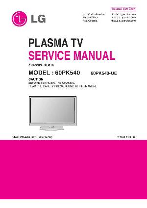 Сервисная инструкция LG 60PK540 ― Manual-Shop.ru