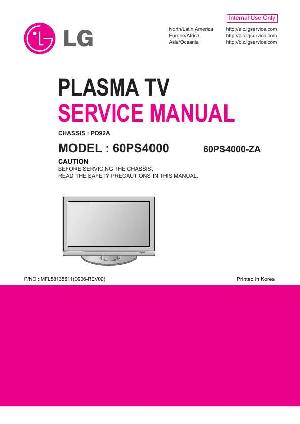 Сервисная инструкция LG 60PS4000, PD92A chassis ― Manual-Shop.ru