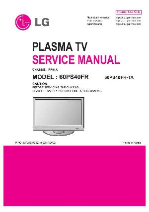 Сервисная инструкция LG 60PS40FR, PP91A ― Manual-Shop.ru