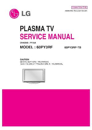 Сервисная инструкция LG 60PY3RF ― Manual-Shop.ru