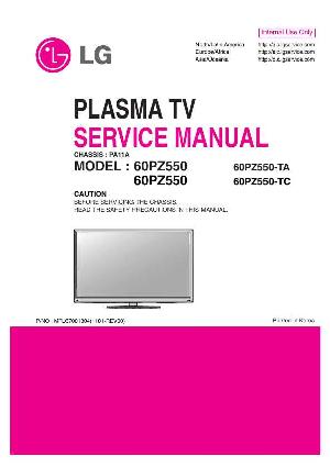 Сервисная инструкция LG 60PZ550 PA11A ― Manual-Shop.ru