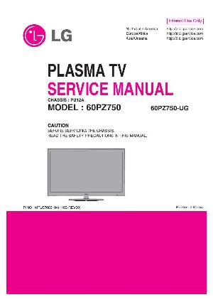 Сервисная инструкция LG 60PZ750 PU12A ― Manual-Shop.ru