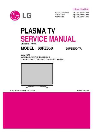 Сервисная инструкция LG 60PZ850 ― Manual-Shop.ru