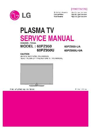 Сервисная инструкция LG 60PZ950 60PZ950U PU12A ― Manual-Shop.ru