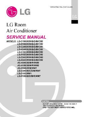 Сервисная инструкция LG AS-H1863 H2463 LS-C1823 C1863 C2423 H1823 H1863 H2423 ― Manual-Shop.ru