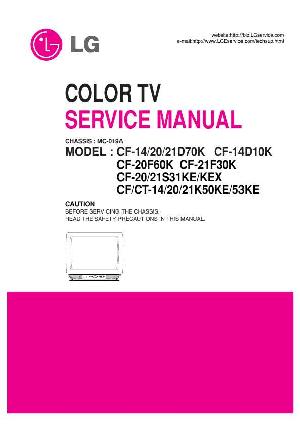 Service manual LG CF-21F30K ― Manual-Shop.ru