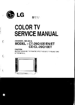 Service manual LG CL-29Q10ET ― Manual-Shop.ru