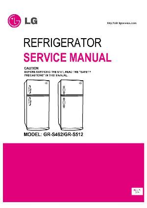 Сервисная инструкция LG GR-S462, GR-S512 ― Manual-Shop.ru