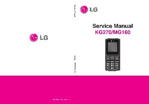 Сервисная инструкция LG KG270, MG160 ― Manual-Shop.ru