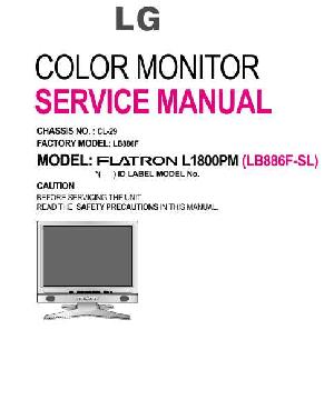 Сервисная инструкция LG L1800PM ― Manual-Shop.ru