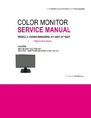 Сервисная инструкция LG L192WS-BNQ ― Manual-Shop.ru