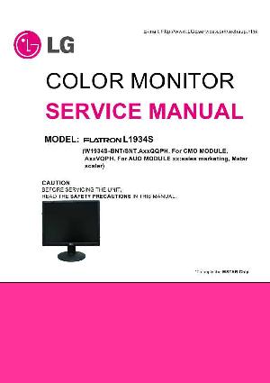 Сервисная инструкция LG L1934S ― Manual-Shop.ru