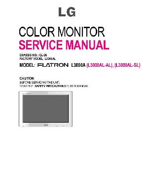 Сервисная инструкция LG L3000A ― Manual-Shop.ru