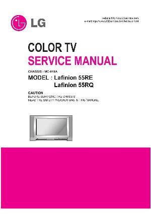 Сервисная инструкция LG LAFINION-55RE, 55RQ, MC-019A chassis ― Manual-Shop.ru