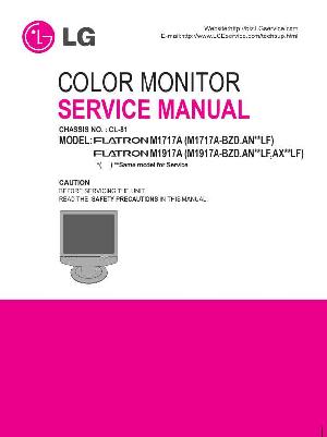 Сервисная инструкция LG M1717A, M1917A, шасси CL-81 ― Manual-Shop.ru