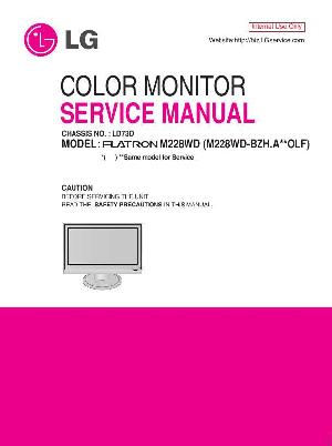 Сервисная инструкция LG M228WD ― Manual-Shop.ru
