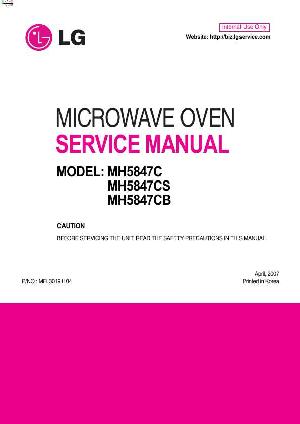 Сервисная инструкция LG MH-5847C ― Manual-Shop.ru