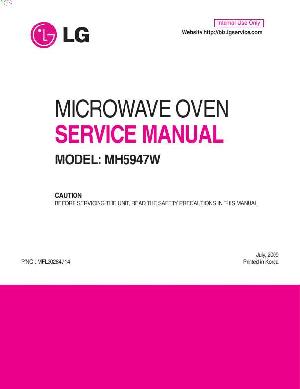 Сервисная инструкция LG MH5947W ― Manual-Shop.ru