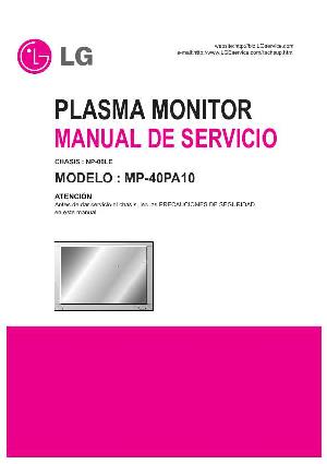 Сервисная инструкция LG MP-40PA10, NP-00LE chassis ― Manual-Shop.ru