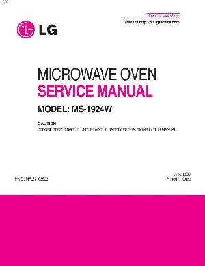 Сервисная инструкция LG MS-1924W ― Manual-Shop.ru