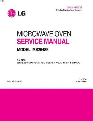 Сервисная инструкция LG MS-2648S ― Manual-Shop.ru