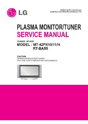 Сервисная инструкция LG MT-42PX10, RF-043D chassis ― Manual-Shop.ru