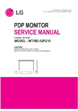 Сервисная инструкция LG MT-42PZ10, MP-00MC chassis ― Manual-Shop.ru