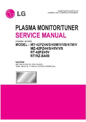 Сервисная инструкция LG MT-42PZ44, MZ-42P44, RF-03FA chassis ― Manual-Shop.ru
