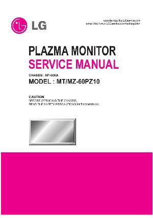 Сервисная инструкция LG MT-60PZ10 ― Manual-Shop.ru