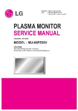 Сервисная инструкция LG MU-60PZ95V (RF-043E) ― Manual-Shop.ru
