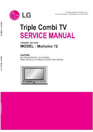 Сервисная инструкция LG MULTIPLEX-72, MV-033A chassis ― Manual-Shop.ru