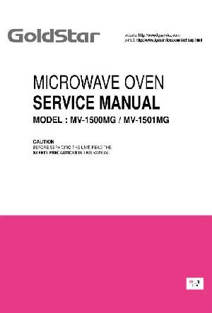 Сервисная инструкция LG MV-1500MG, MV-1501MG GOLDSTAR ― Manual-Shop.ru