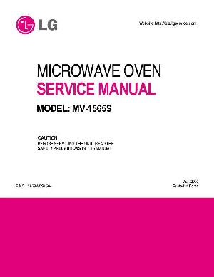 Сервисная инструкция LG MV-1565S ― Manual-Shop.ru