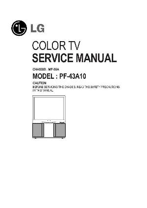 Сервисная инструкция LG PF-43A10, MP-55A chassis ― Manual-Shop.ru