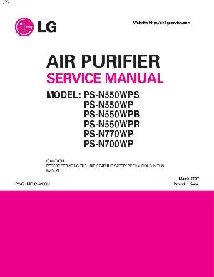 Сервисная инструкция LG PS-N550WP, PS-N700WP, PS-N770WP-S-B-R ― Manual-Shop.ru