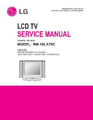 Сервисная инструкция LG RM-15LA70C ― Manual-Shop.ru
