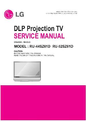 Сервисная инструкция LG RU-44SZ61D, RU-52SZ61D, NB-03JC chassis ― Manual-Shop.ru
