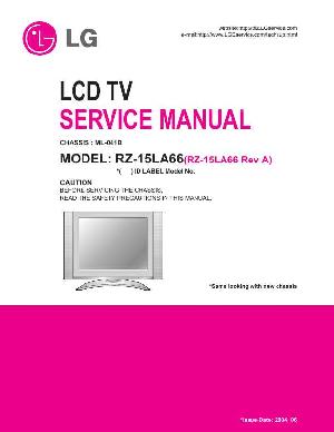 Сервисная инструкция LG RZ-15LA66, ML-041B chassis ― Manual-Shop.ru