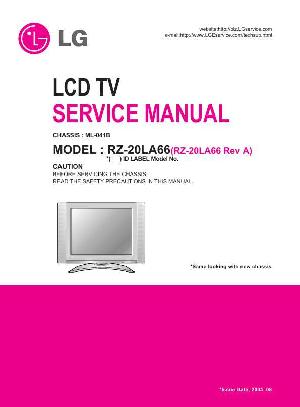 Сервисная инструкция LG RZ-20LA66, ML-041B ― Manual-Shop.ru