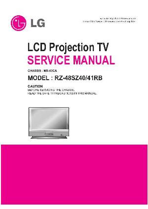 Сервисная инструкция LG RZ-48SZ40, MB-03CA ― Manual-Shop.ru