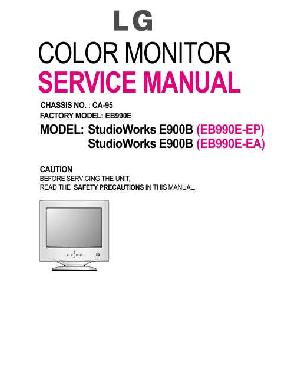 Сервисная инструкция LG STUDIOWORKS EB900 ― Manual-Shop.ru
