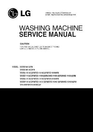 Сервисная инструкция LG WD-1015FB ― Manual-Shop.ru