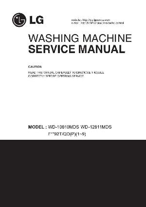 Сервисная инструкция LG WD-10810MDS 12811MDS ― Manual-Shop.ru