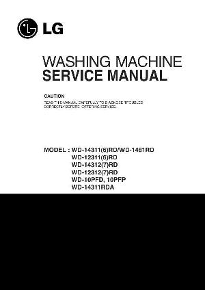 Сервисная инструкция LG WD-1481RD ― Manual-Shop.ru