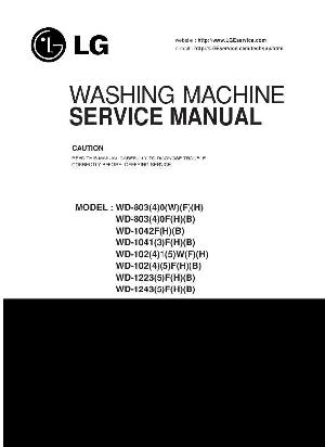 Сервисная инструкция LG WD-8030 ― Manual-Shop.ru