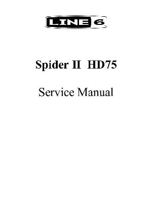 Сервисная инструкция Line6 SPIDER-II-HD75 ― Manual-Shop.ru
