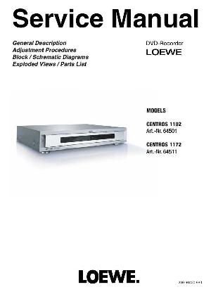 Сервисная инструкция Loewe CENTROS-1102 1172 ― Manual-Shop.ru